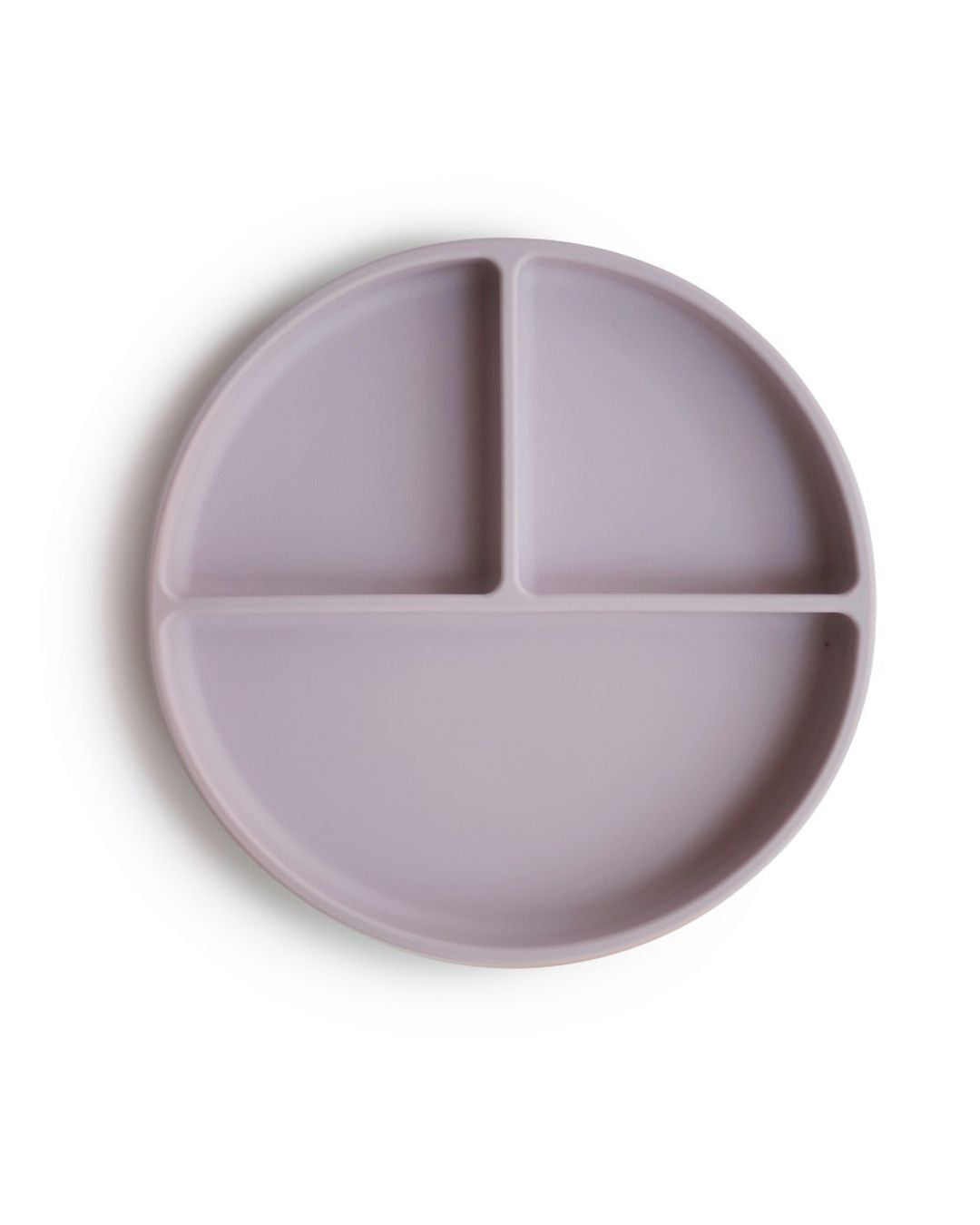 Mushie, Silicone plate with suction cup, Soft Lilac