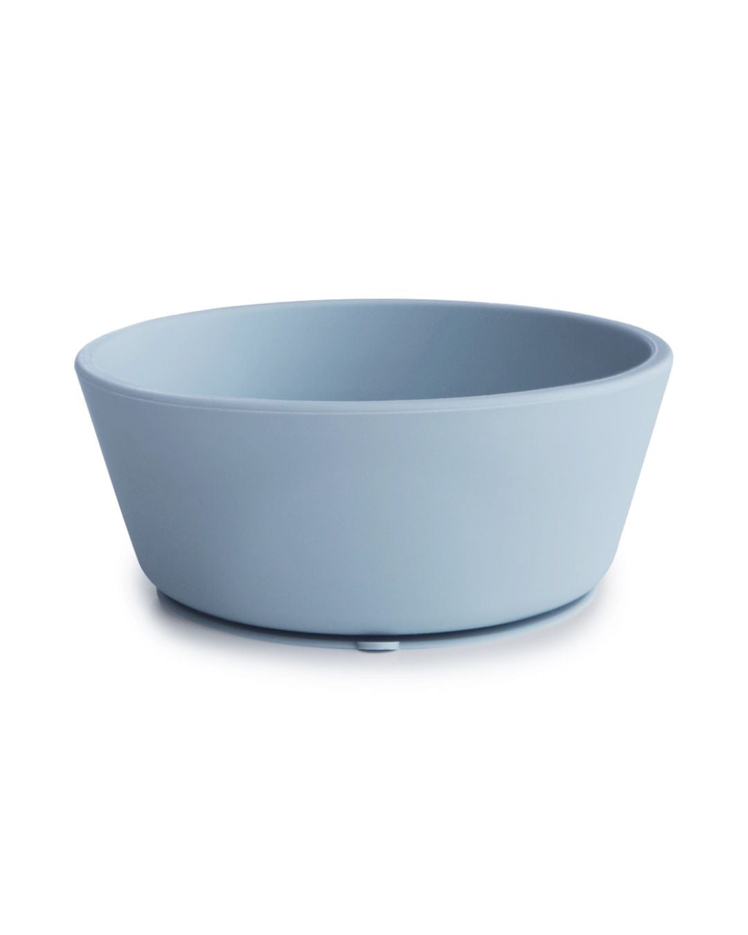 Mushie, Silicone Bowl with Suction Cup, Powder Blue