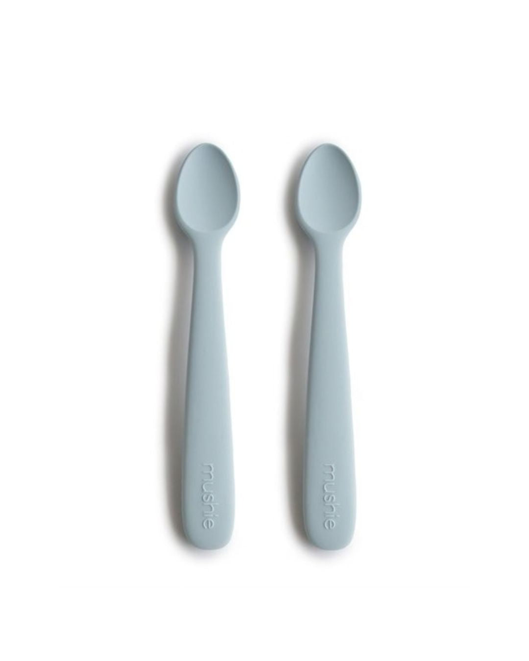 Mushie, Silicone Spoon Set 2pcs, Powder Blue