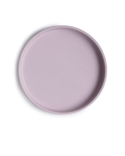 Mushie Silicone plate with suction cup, Classic Soft Lilac