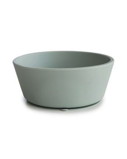 Mushie Silicone Bowl with Suction Cup, Cambridge Blue