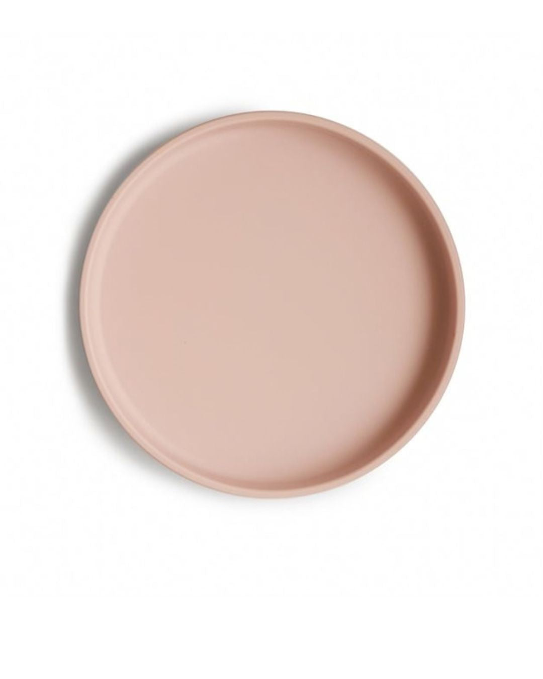 Mushie Silicone plate with suction cup, Classic Blush