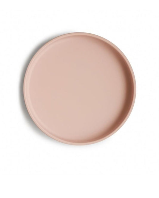 Mushie Silikonilautanen Imukupilla, Classic Blush