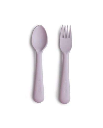 Mushie, Cutlery, Soft Lilac