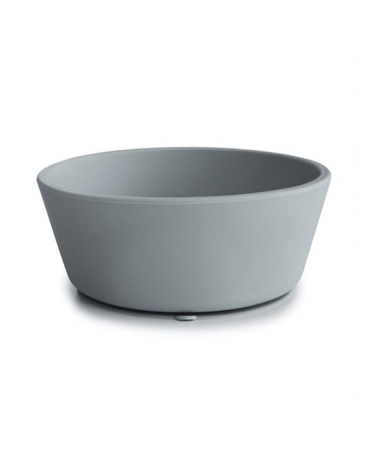 Mushie Silicone bowl with suction cup, Stone