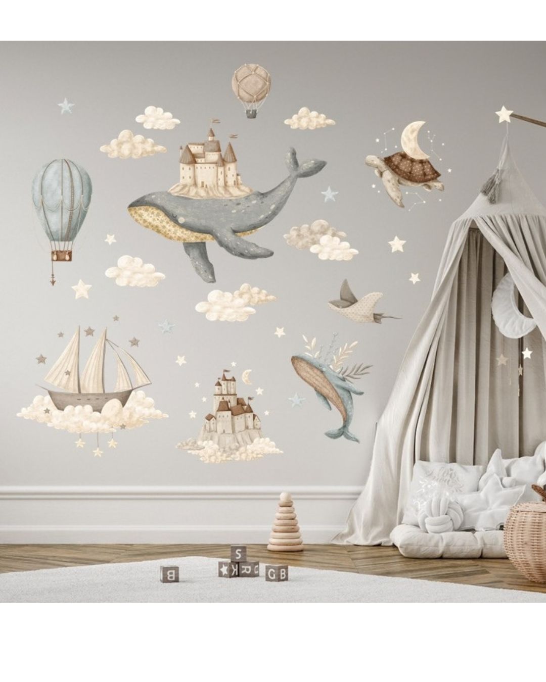 Wall sticker Set 140x140 cm, Dream Ocean