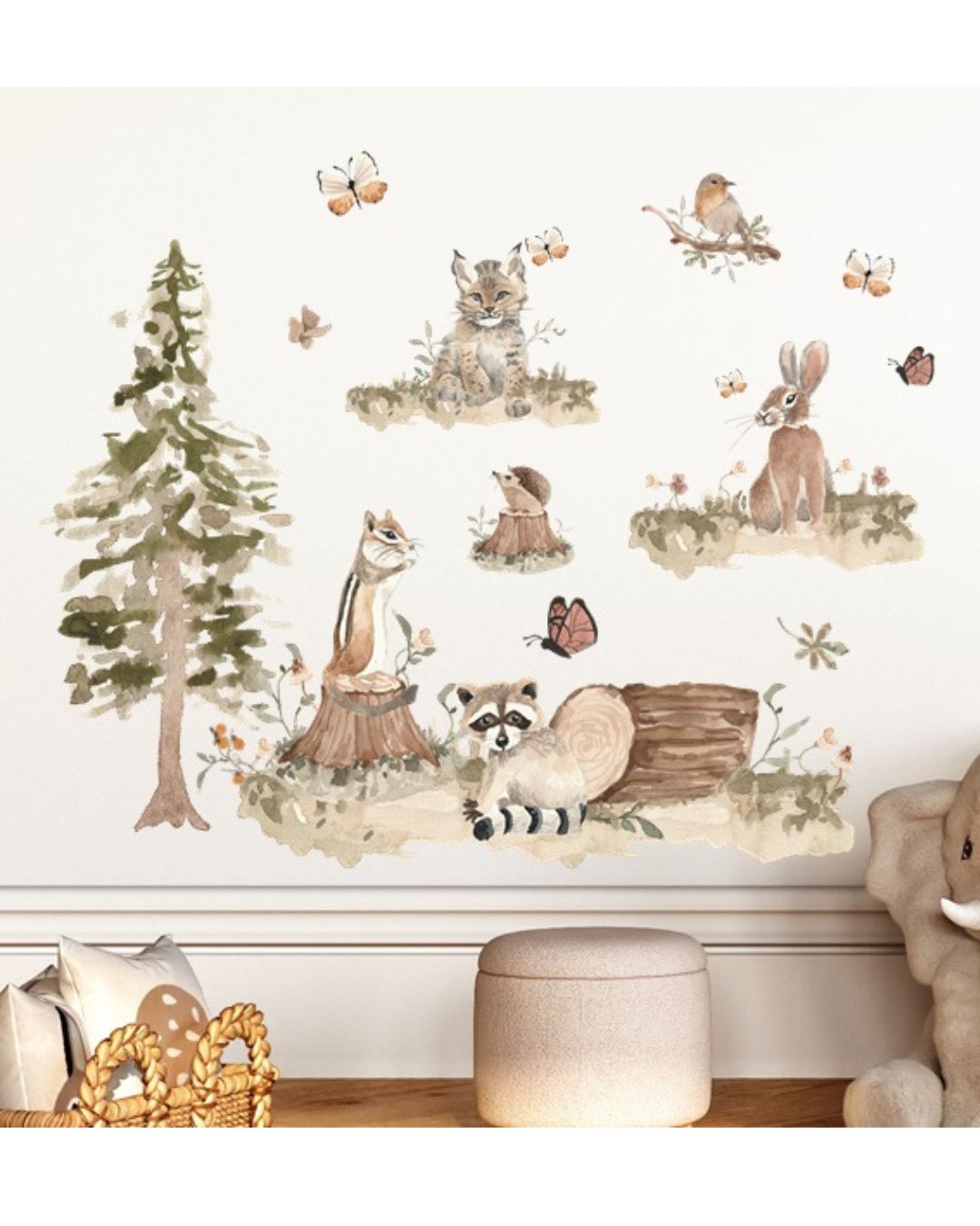 Seinätarra Setti 140x140 cm, Forest Stories 1