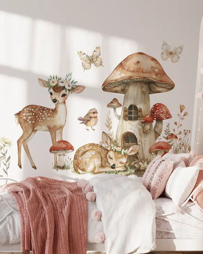 Wall Sticker Set, Forest Deer