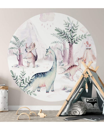 Wall sticker 140 cm, Circle Dino