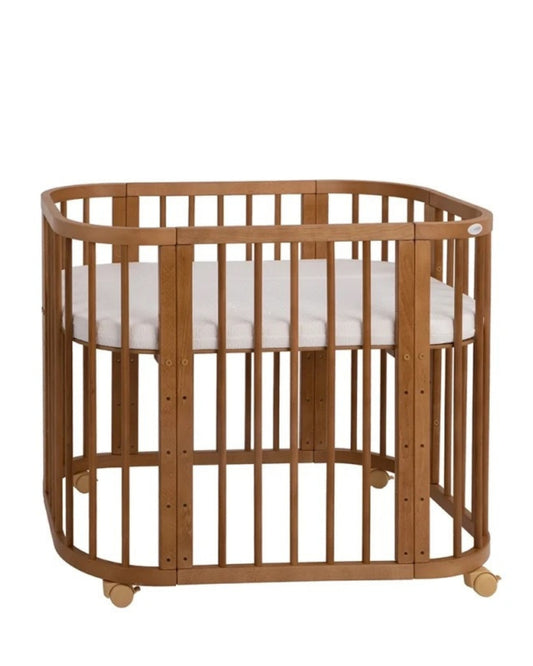Waldin, Cot 5in1 + Mattress, Walnut