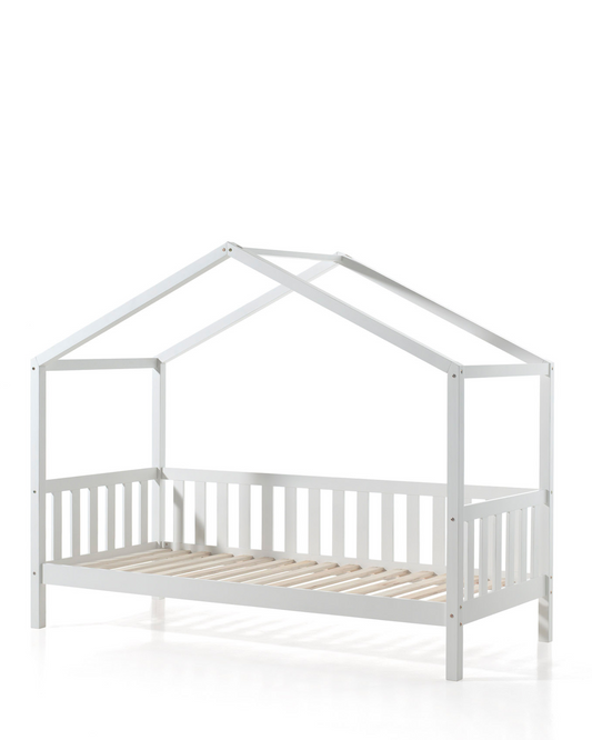 Vipack, Dallas House Bed 90x200, Vit