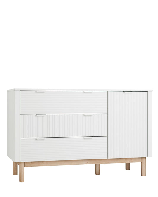 Pinio, Miloo Lipasto 4-laatikkoa, White