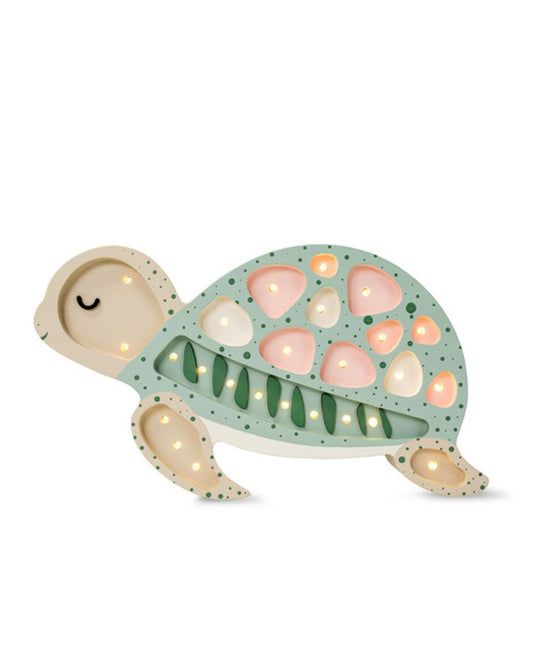 Little Lights Yövalo Turtle, Seafoam Pink