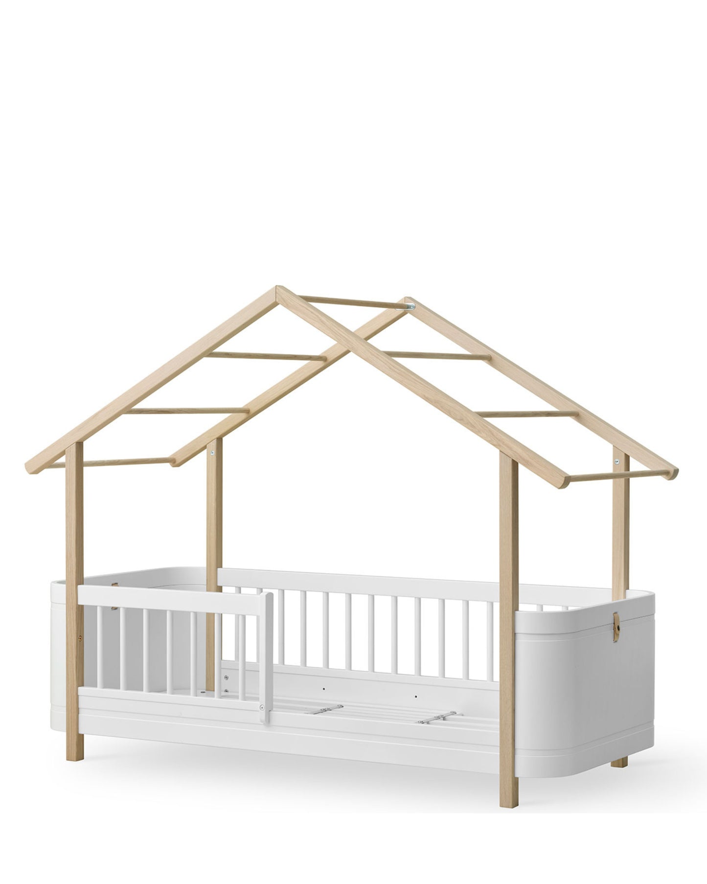Oliver Furniture, Wood Mini+, Talosänky 70x160cm, White/Oak