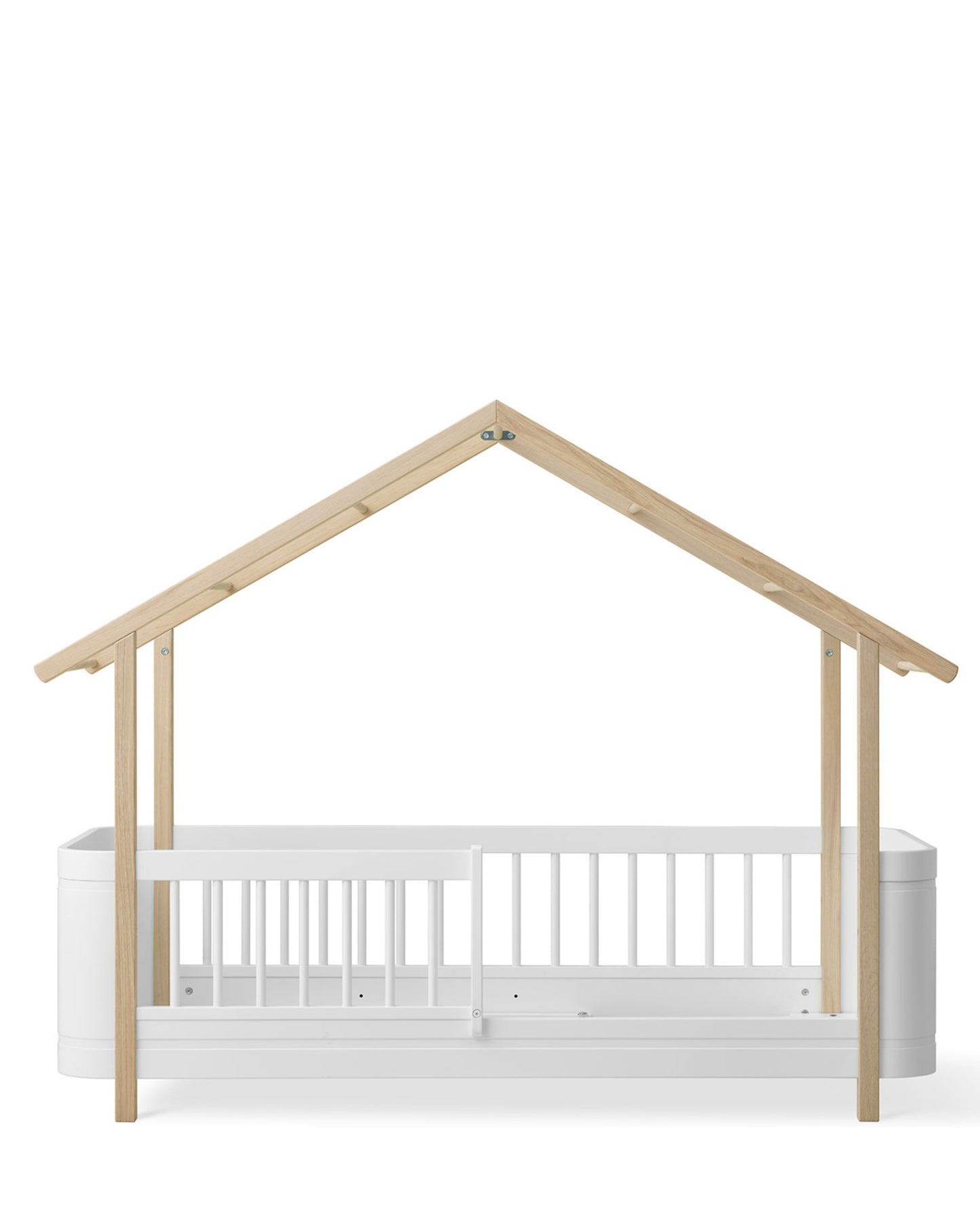 Oliver Furniture, Wood Mini+, Talosänky 70x160cm, White/Oak