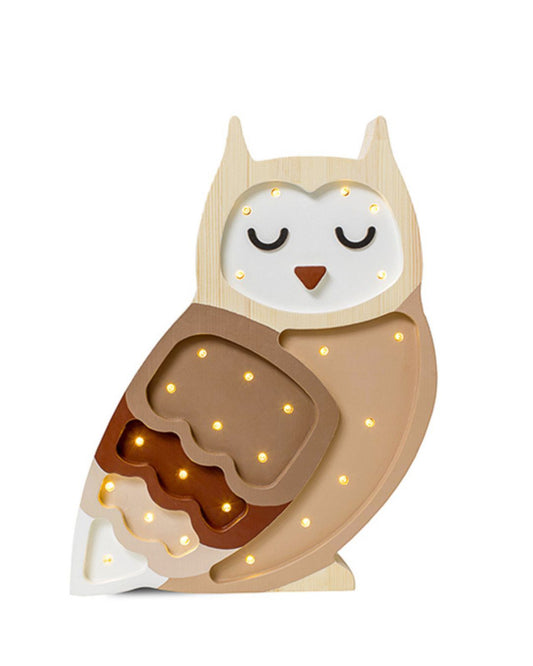 Little Lights Yövalo, Owl Ombre Brown