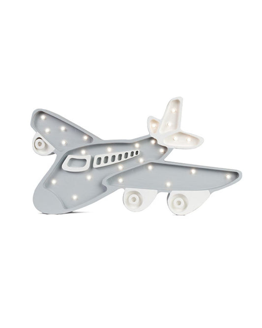 Little Lights Night Light, Airplane Light Grey