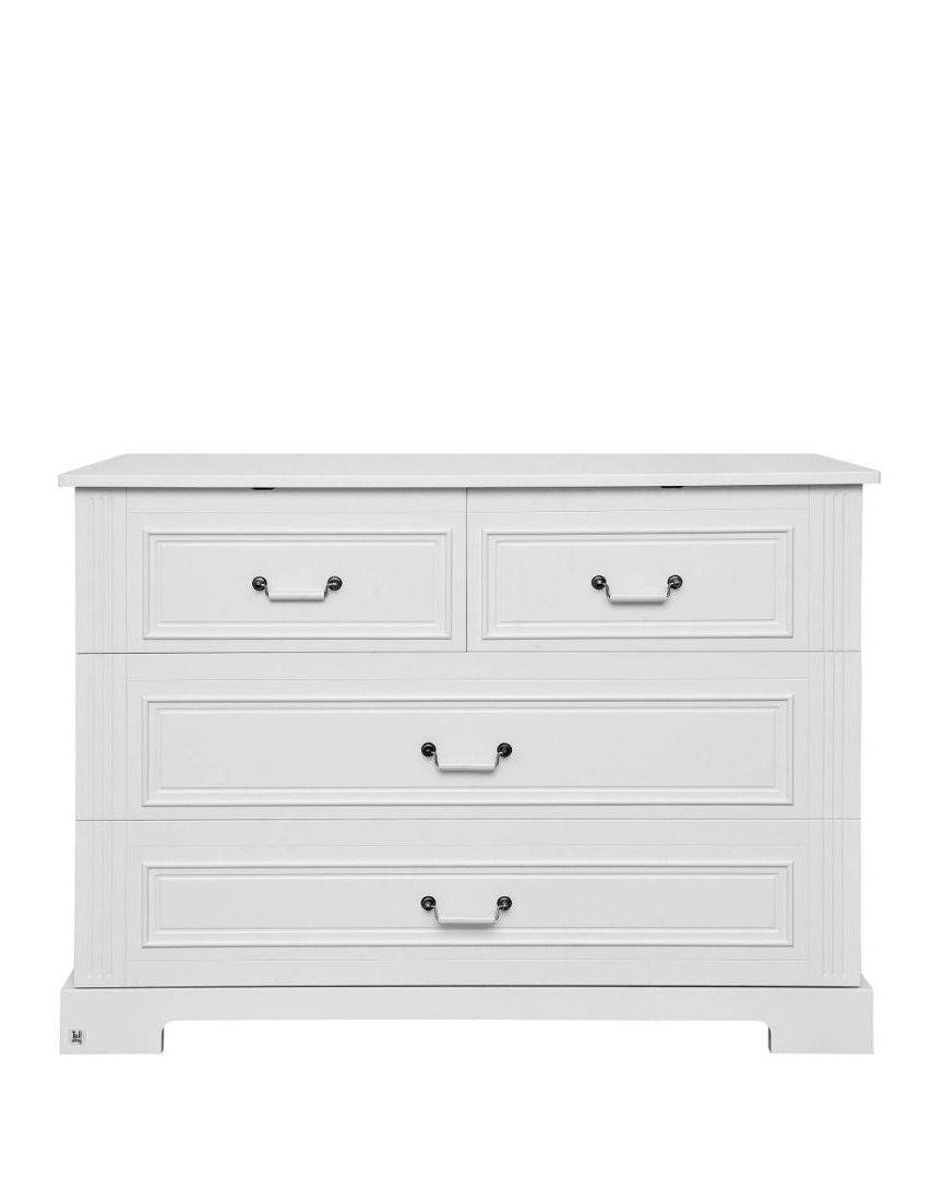 Bellamy, Ines, Byrå med 4 lådor, Vit