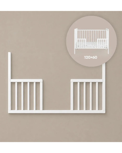 Woodies, Cot (60x120 cm) Daybed Safety Rail, White