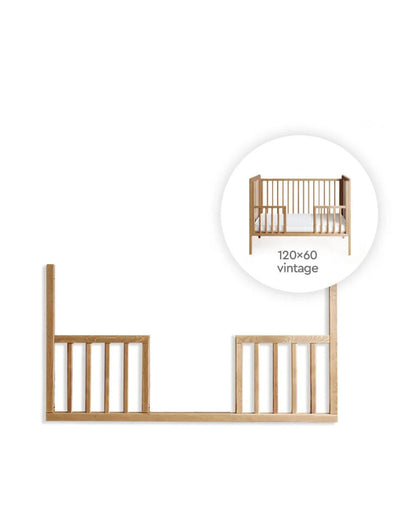 Woodies, Classic, Pinnasängyn (60x120 cm) Turvalaita Daybed, Pähkinä