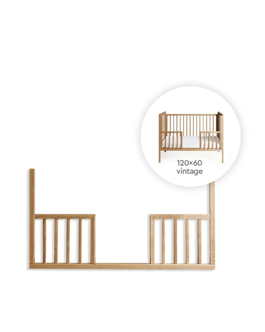 Woodies, Classic, Pinnasängyn (60x120 cm) Turvalaita Daybed, Pähkinä