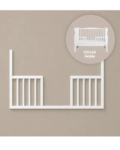 Woodies, Noble, Safety Rail DayBed 60x120 cm, White
