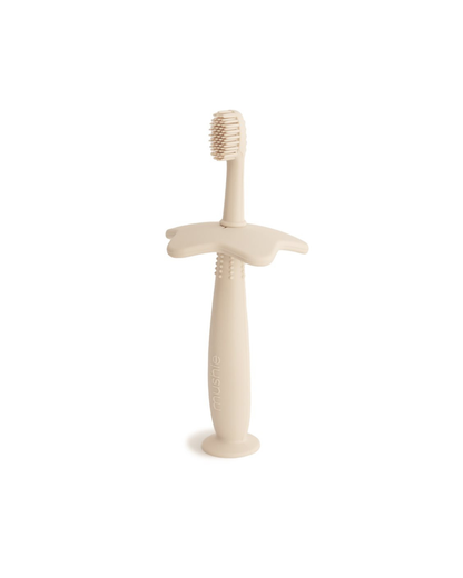 Mushie, Flower Training toothbrush, Shifting Sand