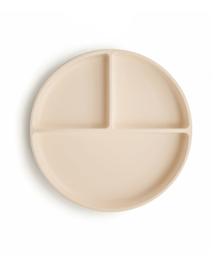 Mushie, Silicone Plate with Suction Cup, Shifting Sand