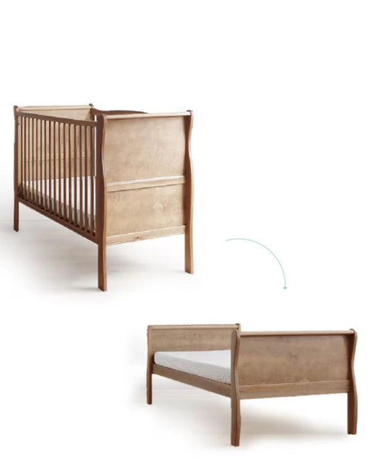 Woodies, Cot Noble 2 in 1 70x140 cm, Valnöt