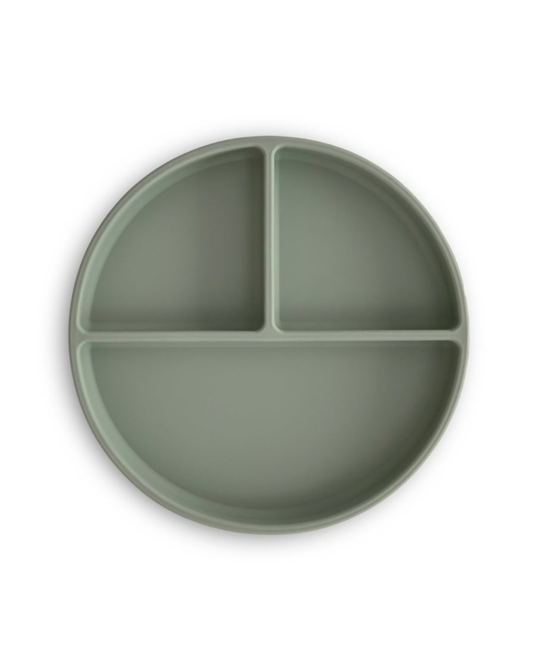 Mushie, Silicone plate with suction cup, Dried Thyme