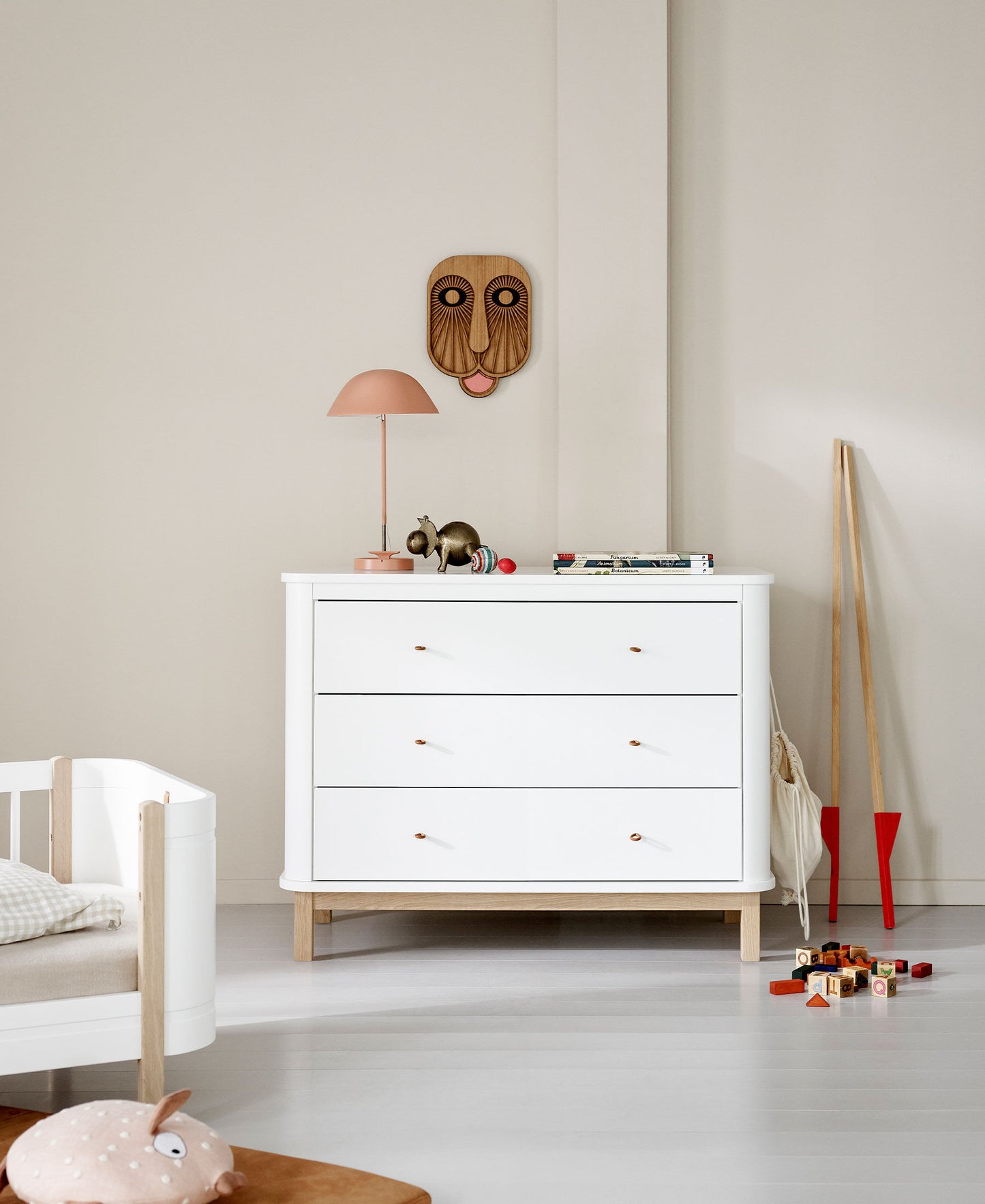 Oliver Furniture, Wood, Lipasto White/Oak