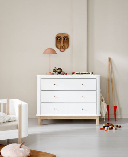 Oliver Furniture, Wood, Lipasto White/Oak