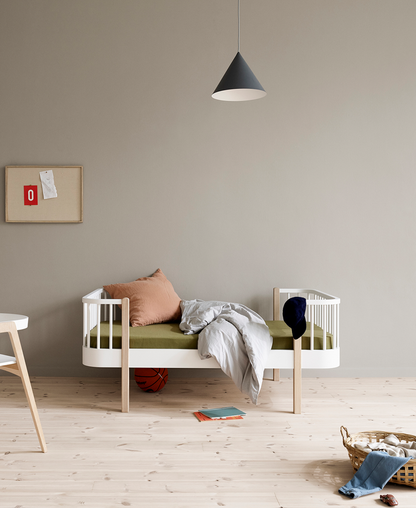 Oliver Furniture, Wood Original, Juniorisänky 90x160 cm, White/Oak