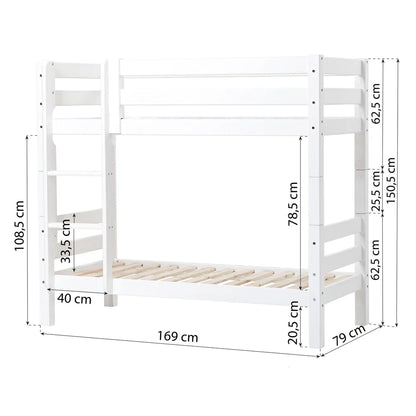 Hoppekids, ECO Luxury, Bunk bed 70x160 cm (convertible), White