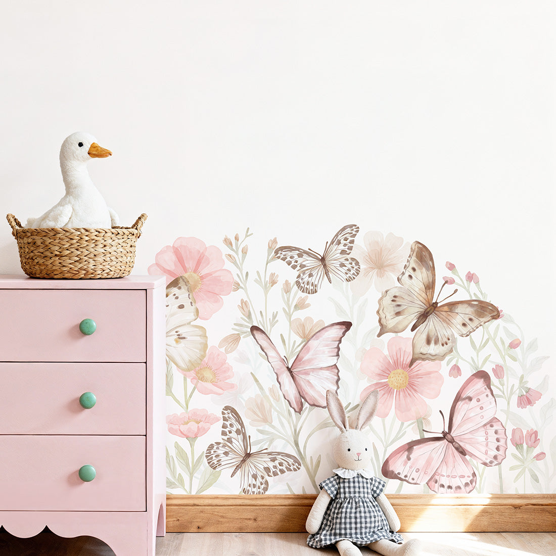Pastelowe Love, Seinätarra XL, Butterflies