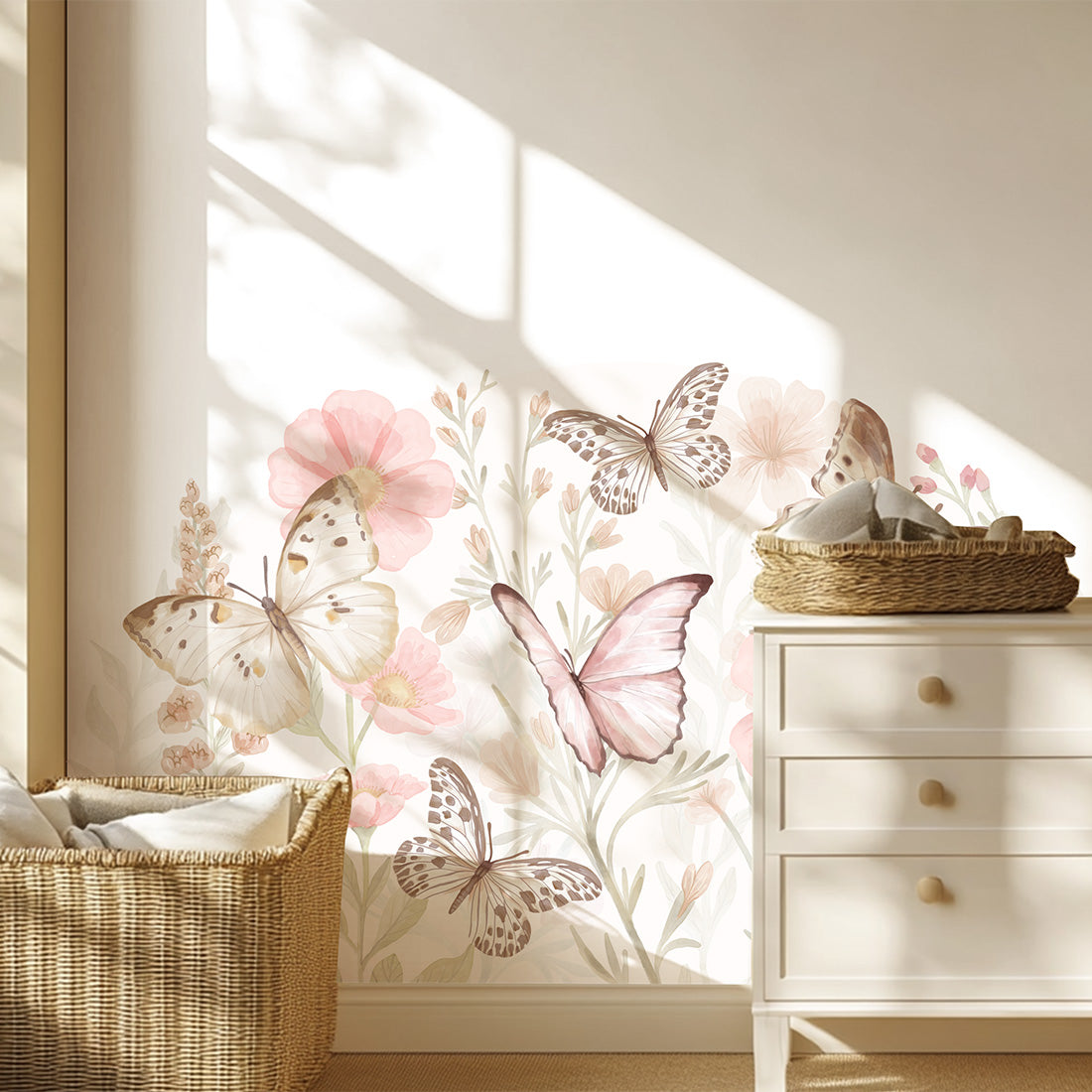 Pastelowe Love, Seinätarra XL, Butterflies