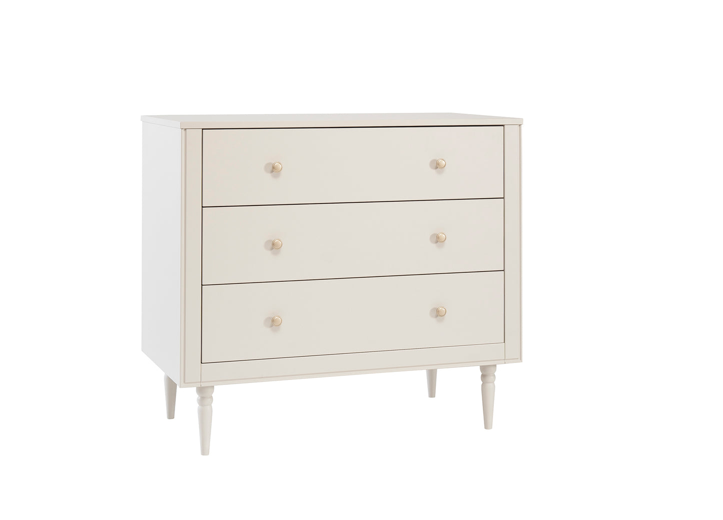 Pinio, Petite, Chest of 3 drawers, Champagne