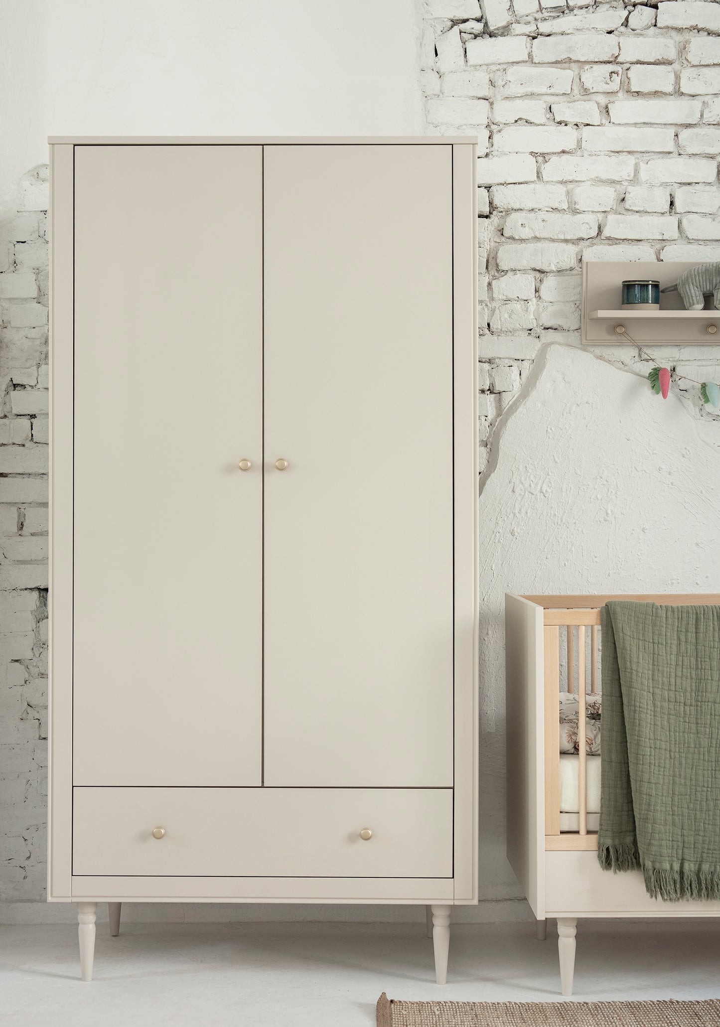 Pinio, Petite, Vaatekaappi 2-ovea, Champagne