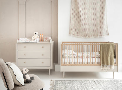 Pinio, Petite, Chest of 3 drawers, Champagne