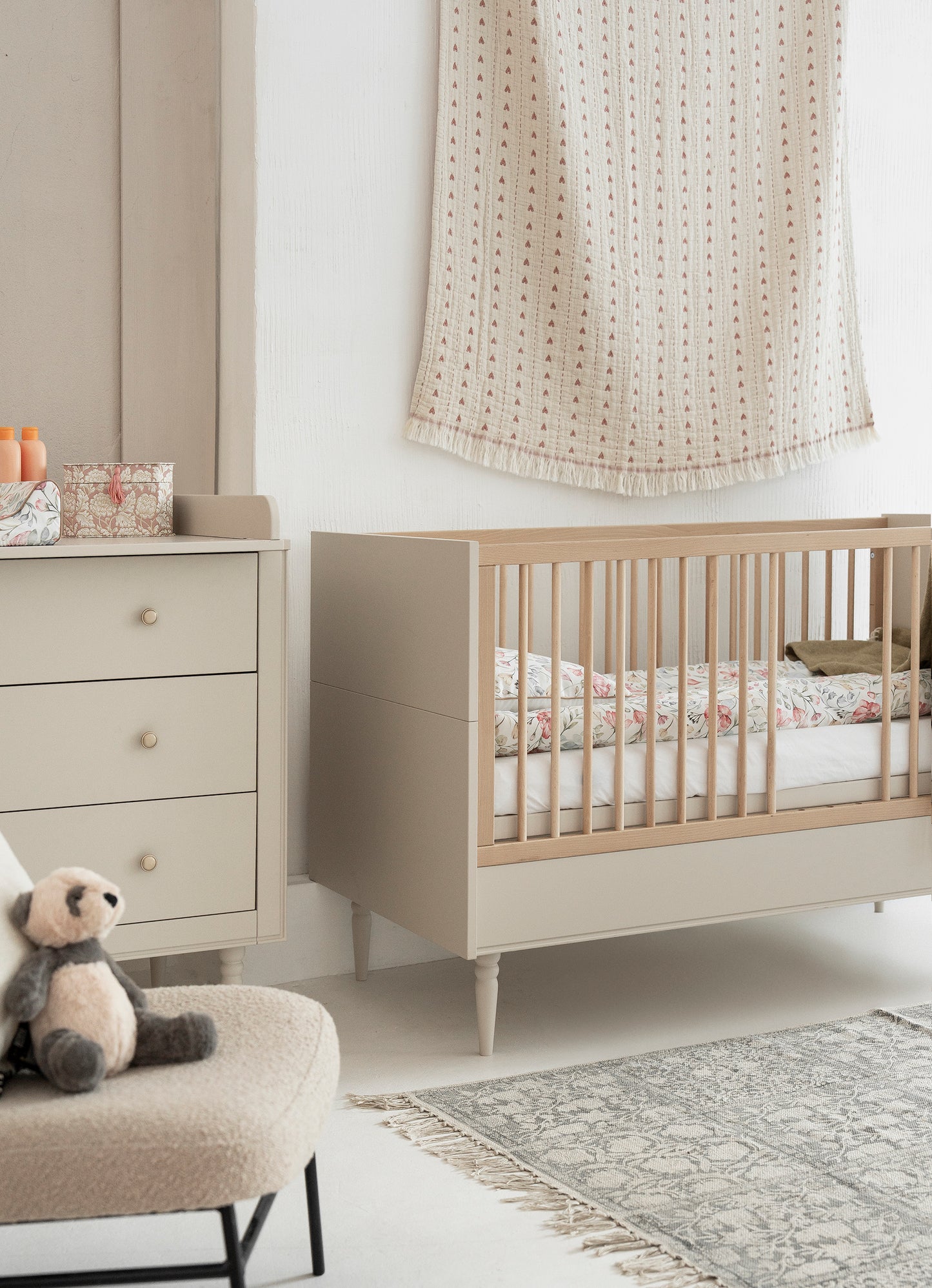 Pinio, Petite, Cot 2 IN 1 70x140 cm, Champagne