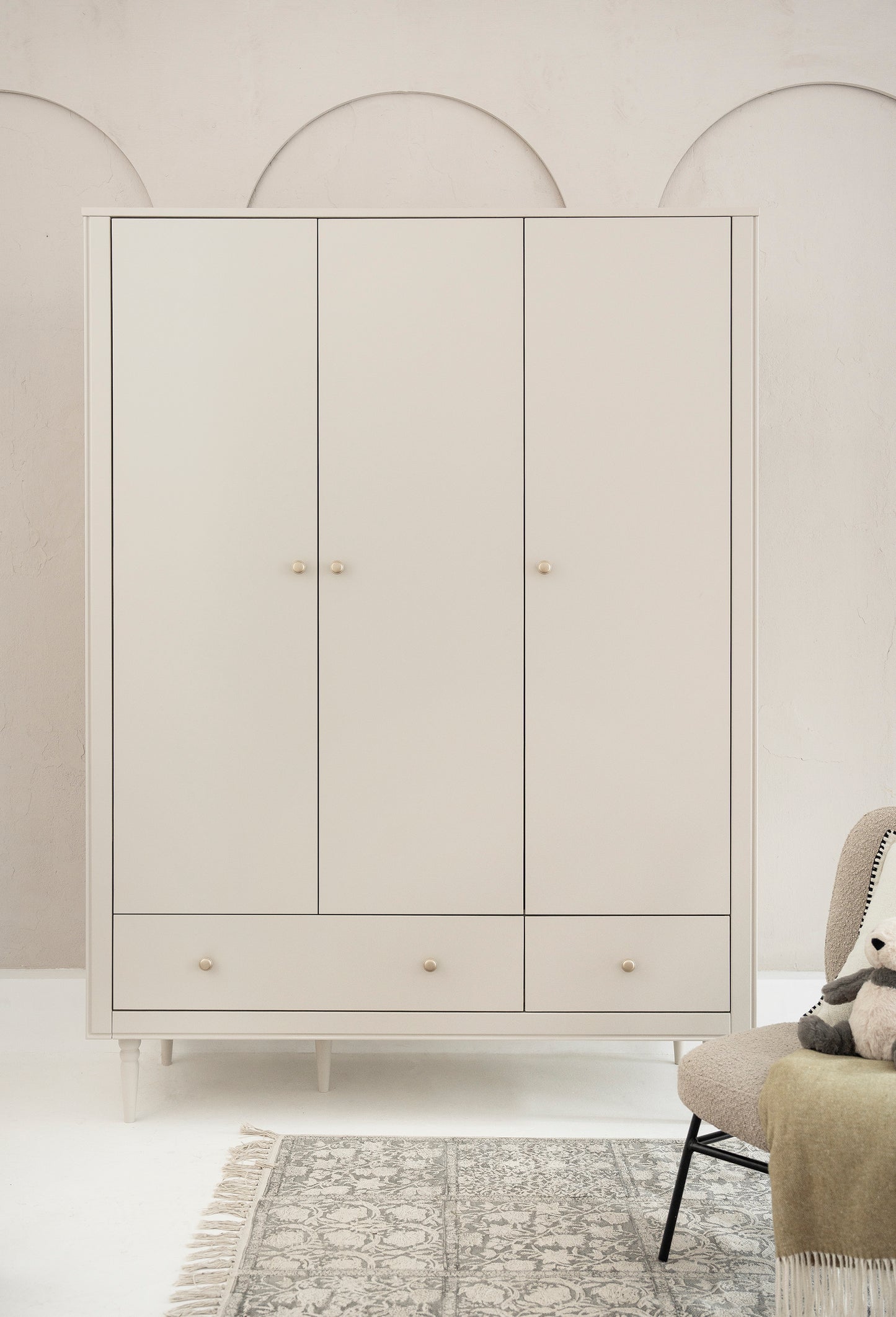 Pinio, Petite, Vaatekaappi 3-ovea, Champagne