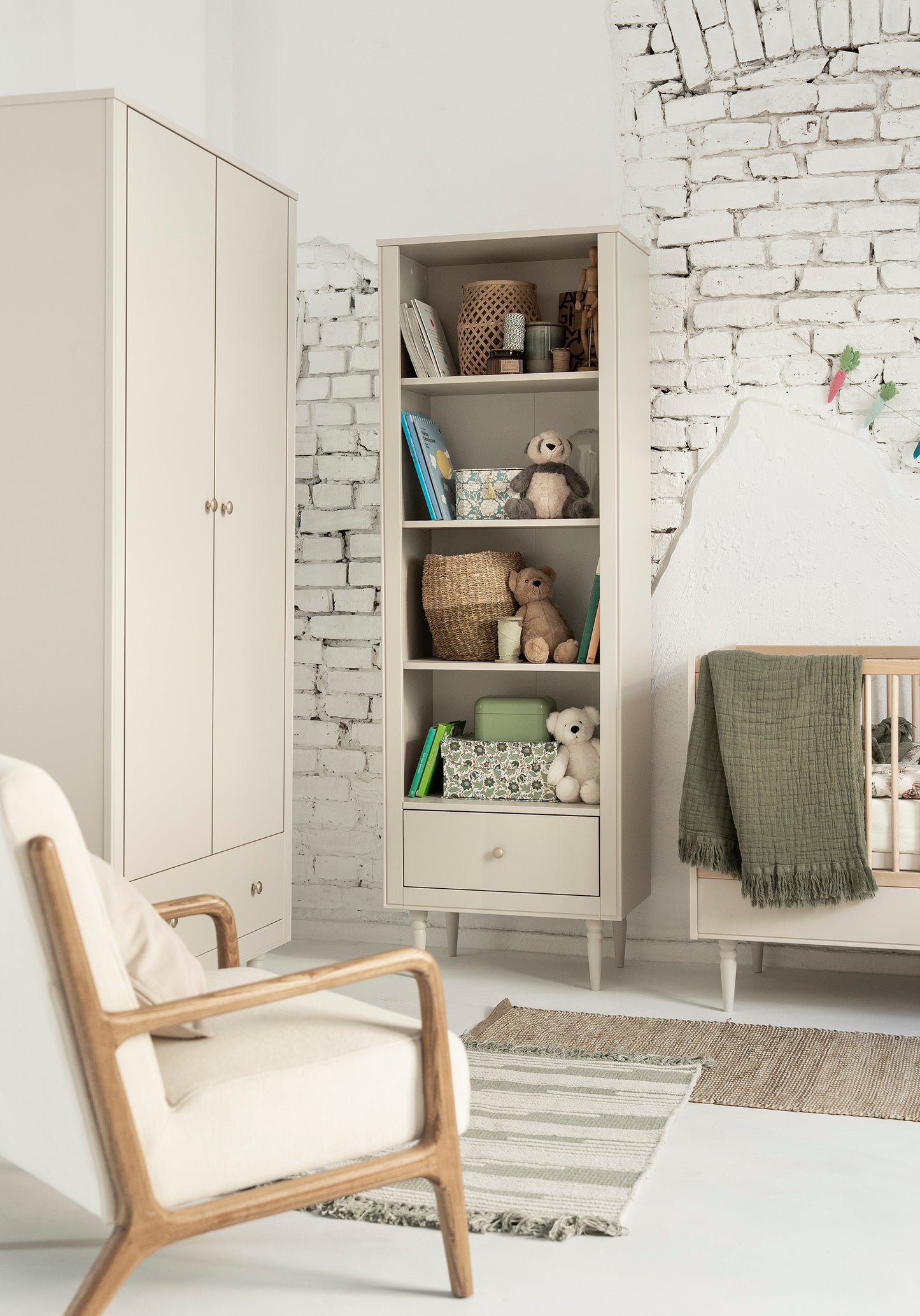 Pinio, Petite, Vaatekaappi 2-ovea, Champagne