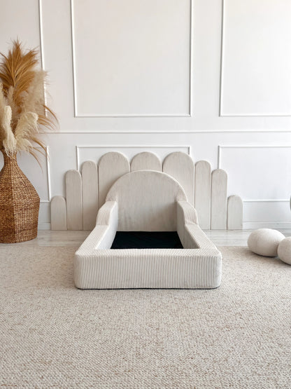 Monio, Montessori Juniorisänky&Patja 70 x 140, Velvet Cream