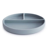 Mushie Silikonilautanen Imukupilla, Powder Blue