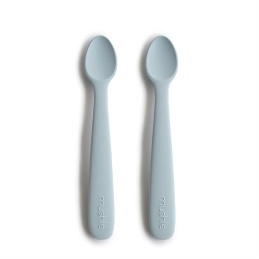 Mushie Silicone Spoon Set 2pcs, Powder Blue