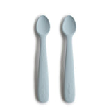 Mushie Silikoni Lusikkasetti 2kpl, Powder Blue