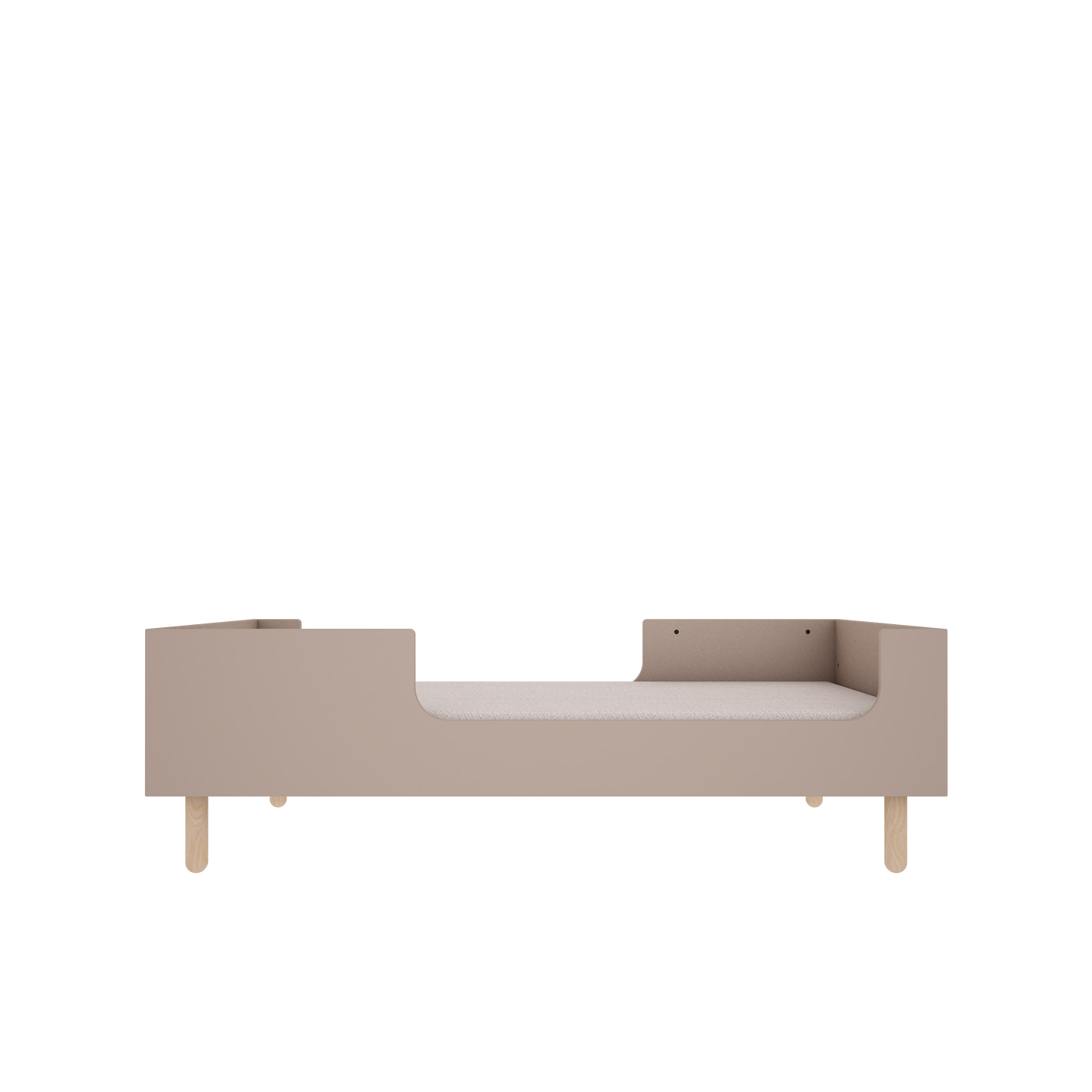 Wood Luck Design, Cot &amp; Junior Bed 2 IN 1, 70x140 cm, Truffle