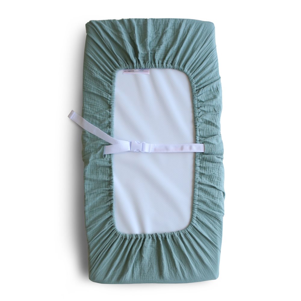 Mushie Nursing Pad Cover, Roman Green