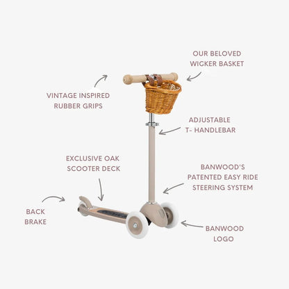 BANWOOD, Sparkcykel Barnsparkcykel, olika färger