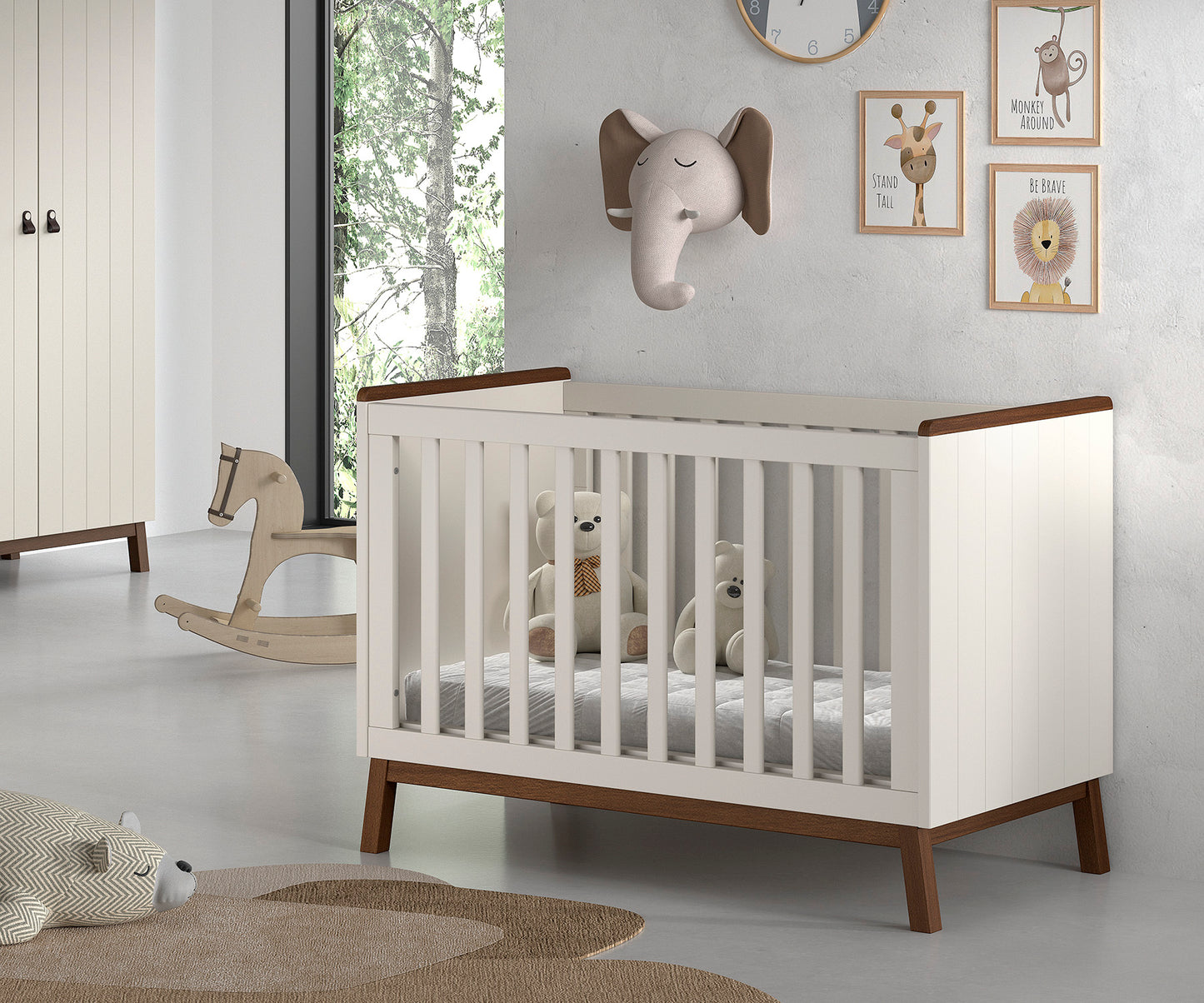 Vipack, Sezane, Pinnasänky 60x120 Clay/Walnut